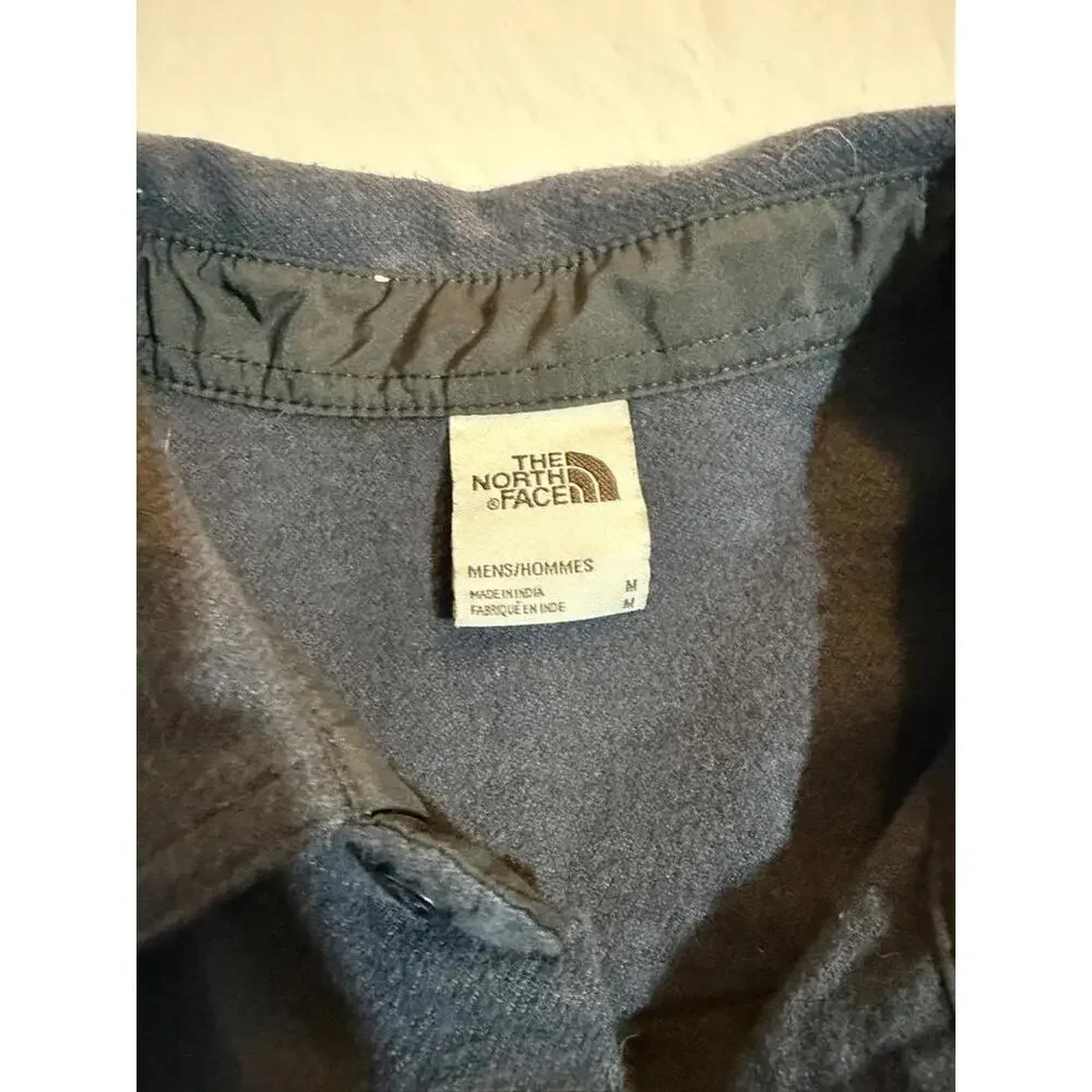 The North Face Mens 100% Cotton Button Down Flannel‎ Shirt Size Medium